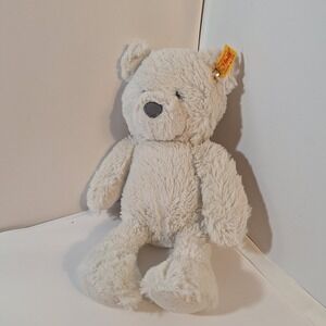 Steiff  Bearzy Teddy Bear Plush Animal Soft & Cuddly Friends, white gray nose